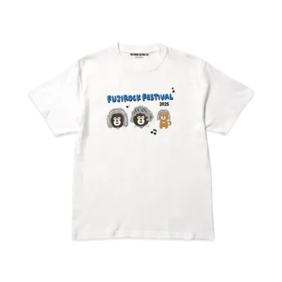 BEAMS FUJI ROCK FESTIVAL'25 The Wonderful! Design Works. Legend Bear T-Shirt "White"