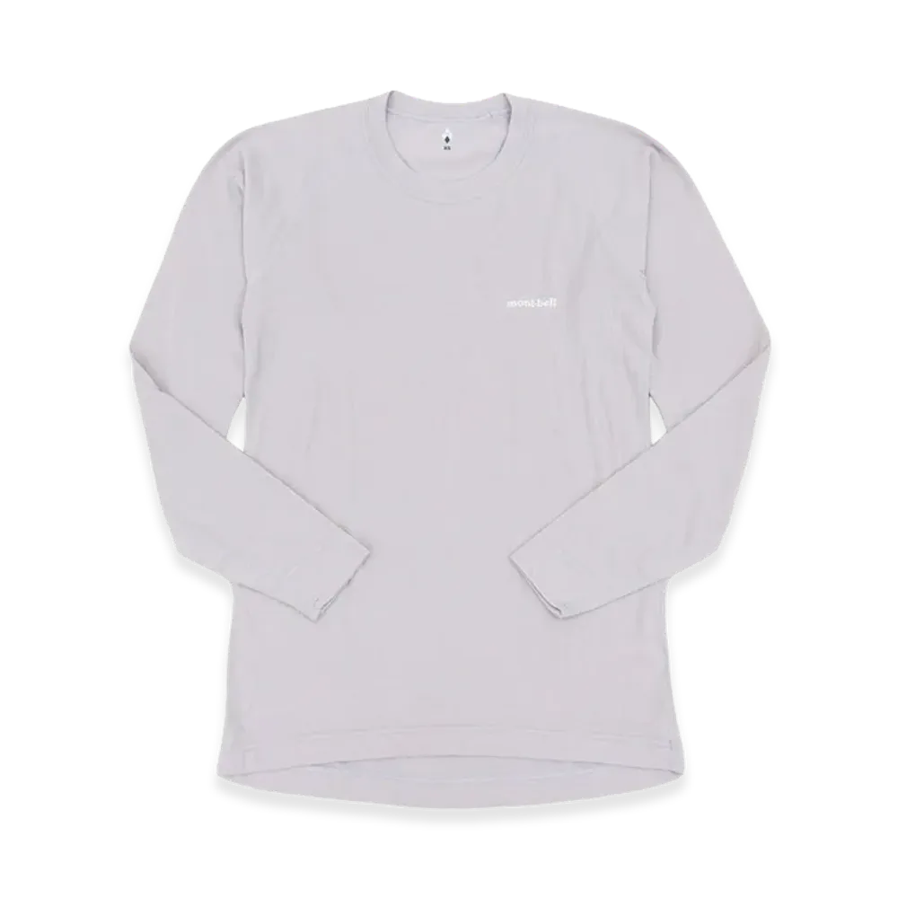 mont-bell Geoline L.W. Round Neck Shirt "Light Gray"