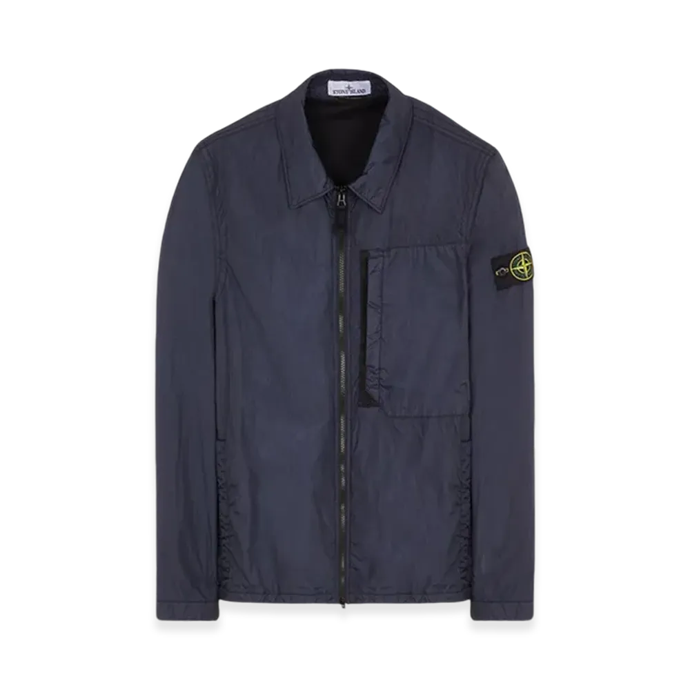 Stone Island 10723 Garment Dyed Crinkle Reps Recycled Nylon Jacket - 23FW "Navy Blue"