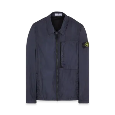 Stone Island 10723 Garment Dyed Crinkle Reps Recycled Nylon Jacket - 23FW "Navy Blue"