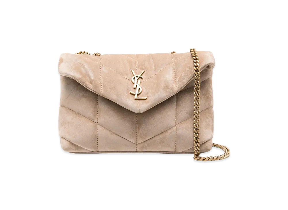 Saint Laurent Women's Mini "Loulou Puffer" Bag "Beige"