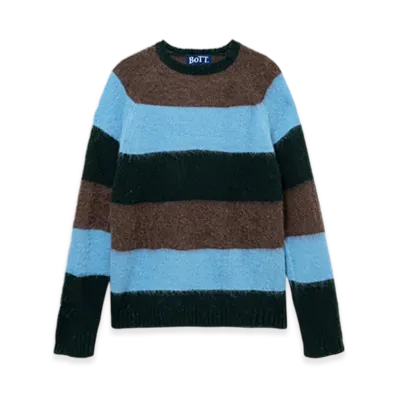 BoTT Striped Mohair Knit "Light Blue"