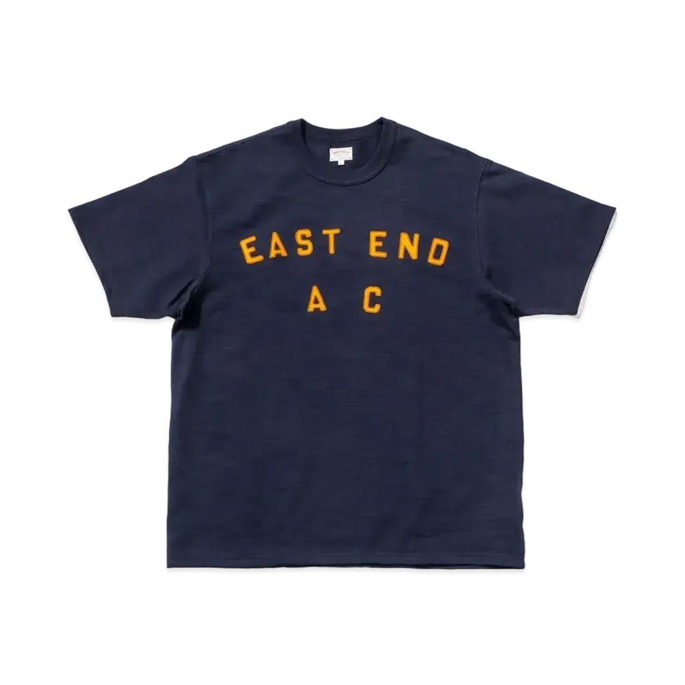 THE REAL McCOY'S Heavy Cotton Slub Jersey / East End Ac "Navy"