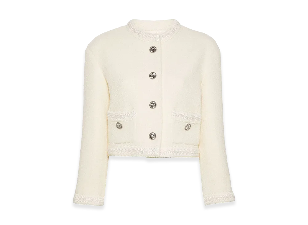 GUCCI Women's Wool Blend Blazer "Beige"