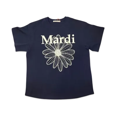 Mardi Mercredi T-Shirt Flowermardi "Navy Lemon"