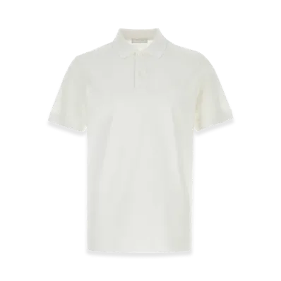 PRADA Cotton Piquet Polo Shirt "White"