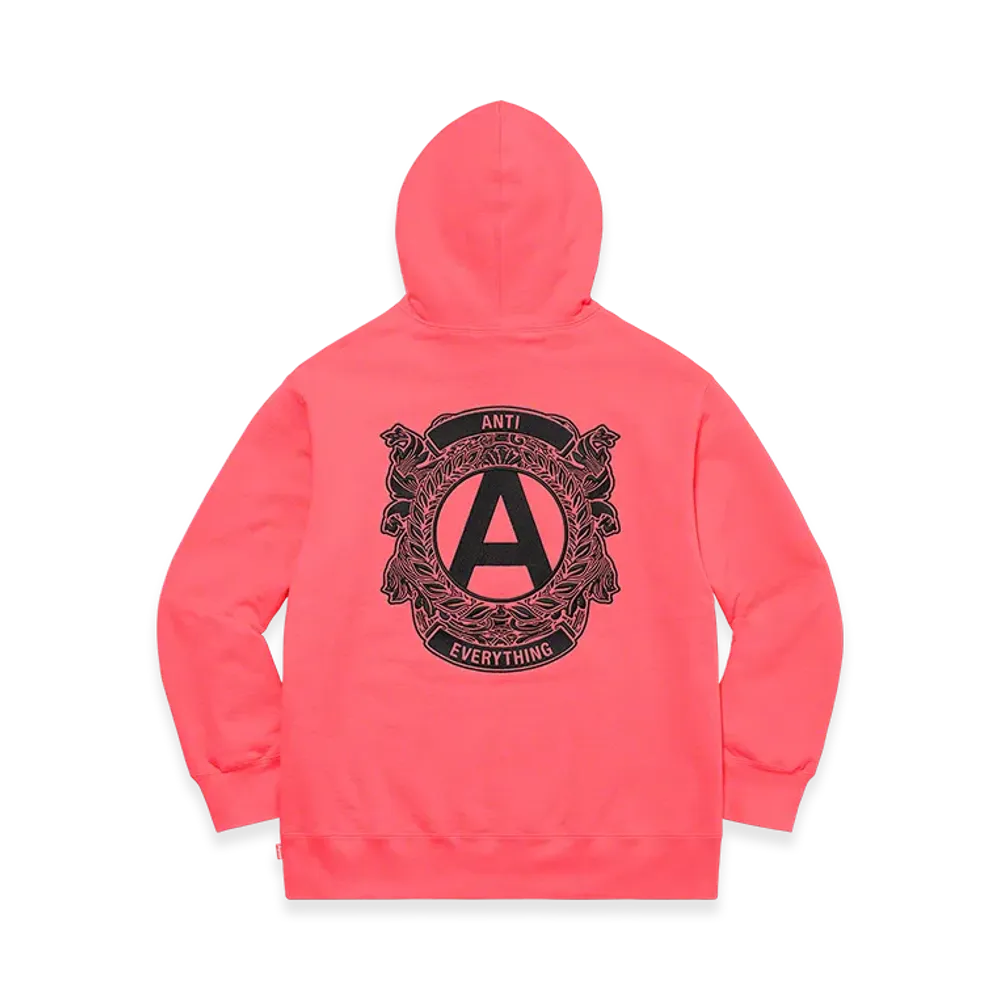 Supreme Anti Hooded Sweatshirt "Bright Coral"