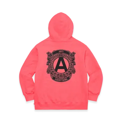 Supreme Anti Hooded Sweatshirt "Bright Coral"