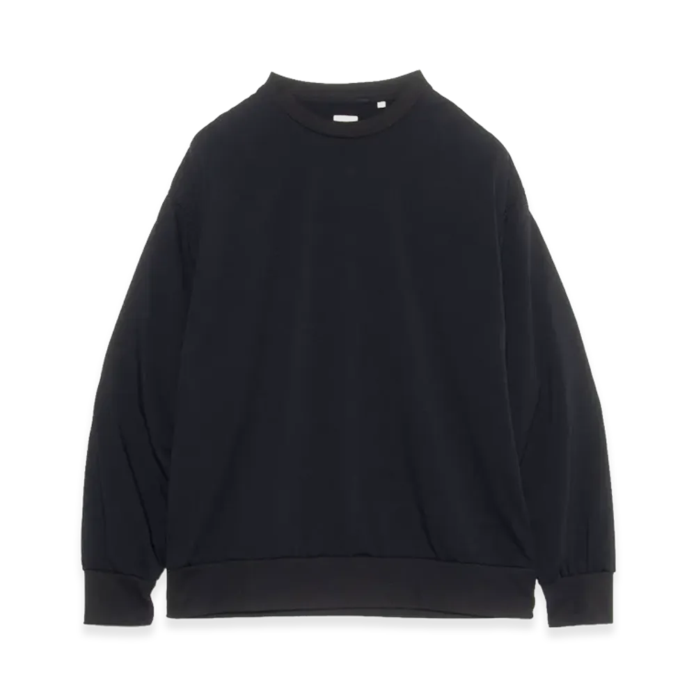 nanamica Polyester Pile Crew Neck Sweat "Black"