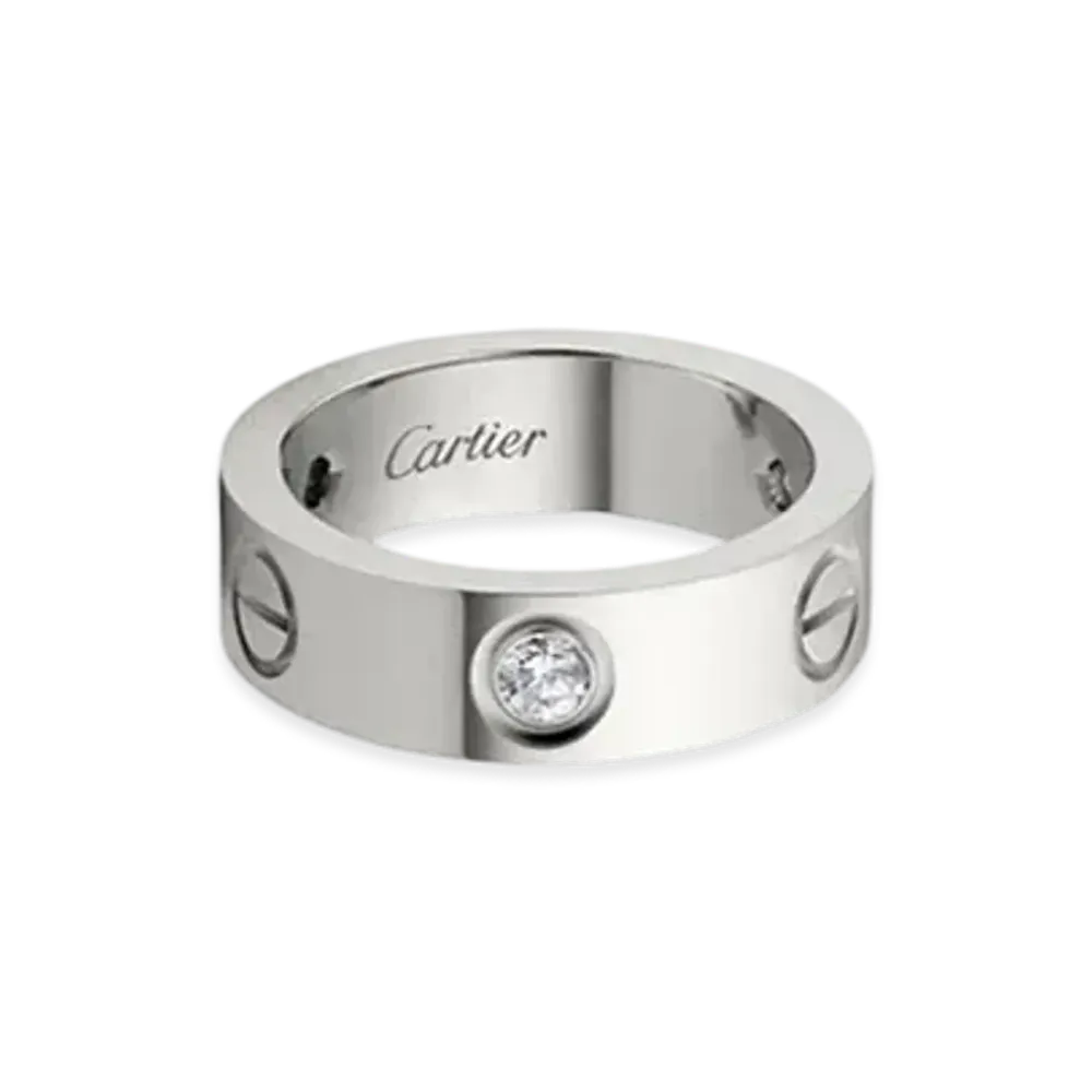 Cartier Love Ring, 3 Diamonds