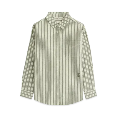 Kith Women Ora II Dobby Stripe Shirt "Turf"