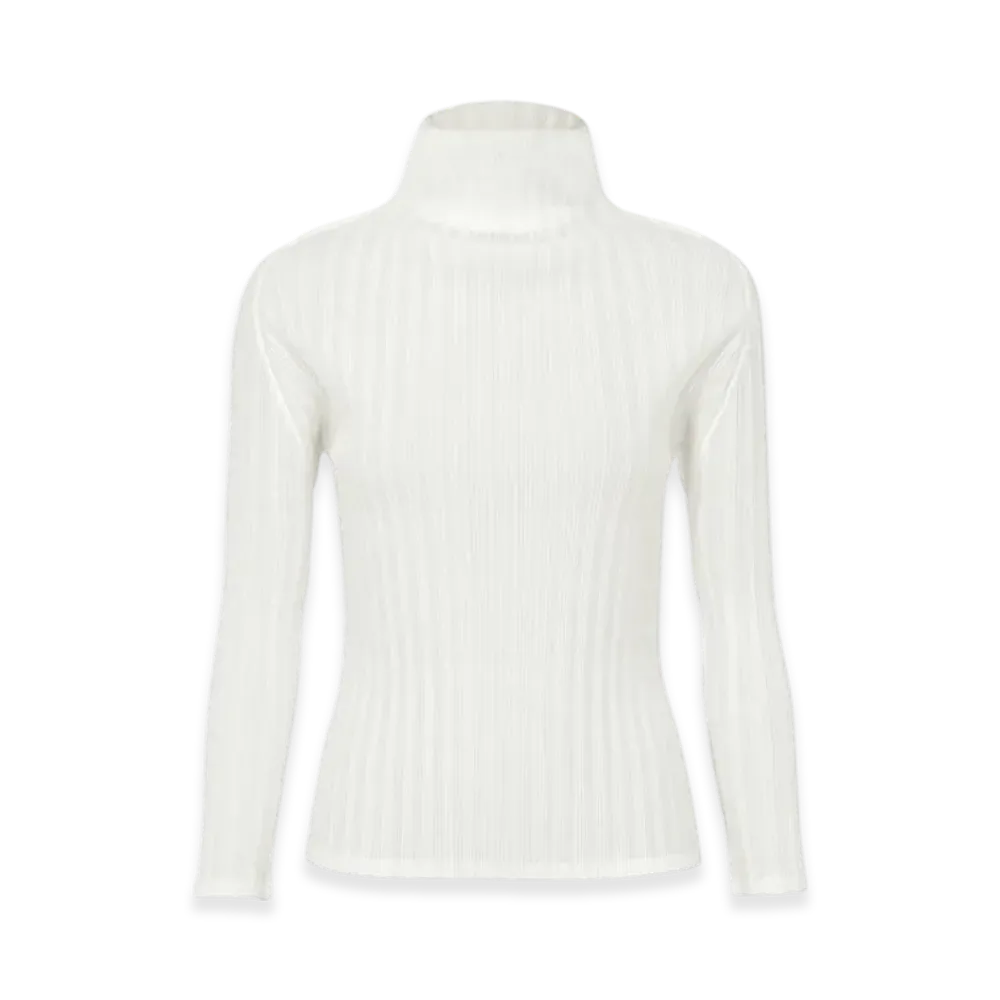 PLEATS PLEASE ISSEY MIYAKE Rib Pleats Basics "White"