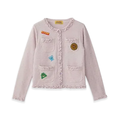 HYSTERIC GLAMOUR Flower Power Embroidered Jacket "Purple"