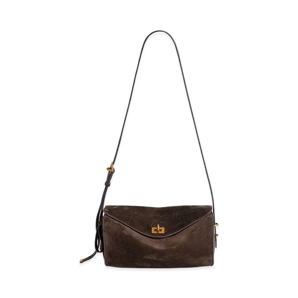 BALENCIAGA Le 7 Shoulder Bag Medium "Mocha"