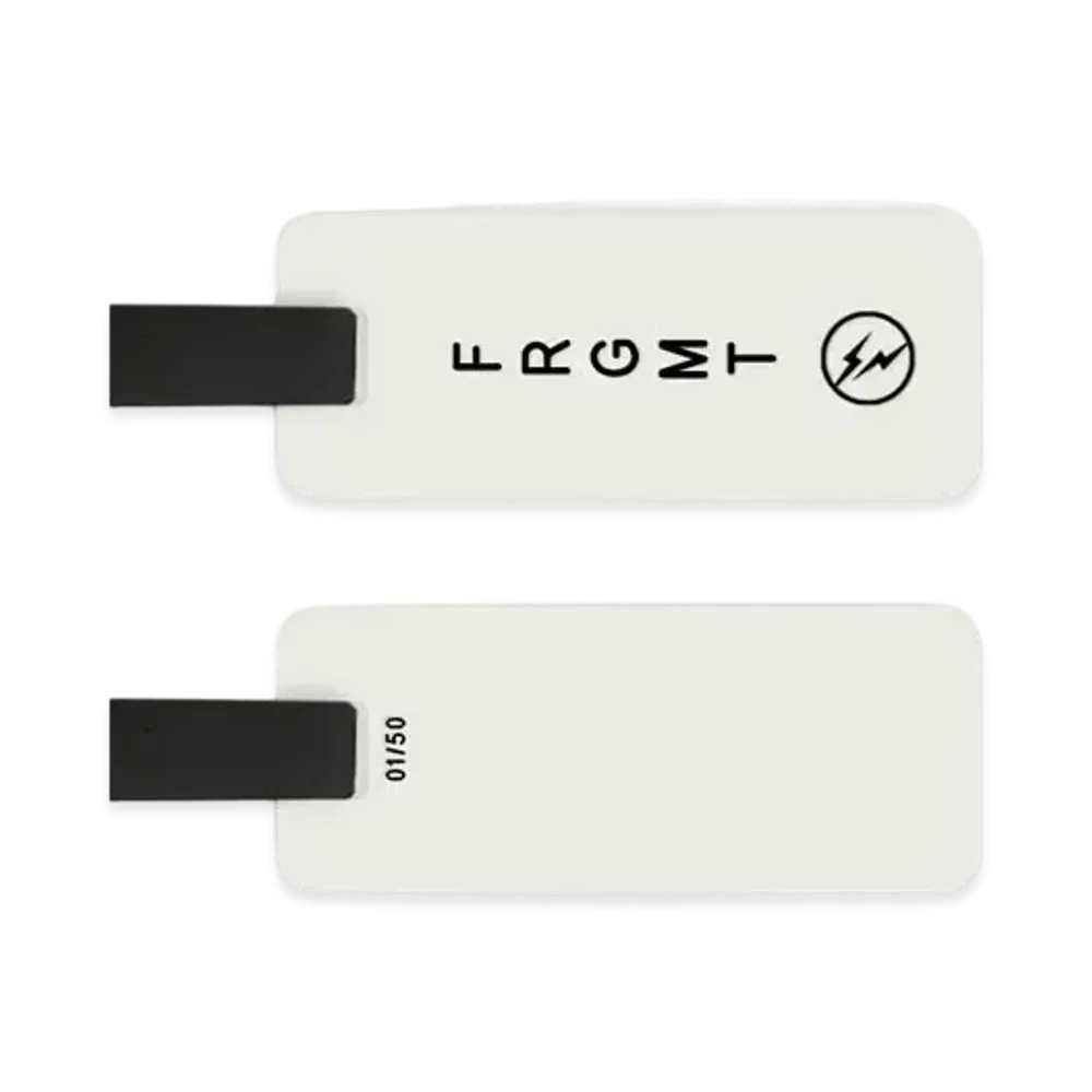 FRAGMENT CUSTOM BACK FRGMT Luggage Tag "Light Grey"