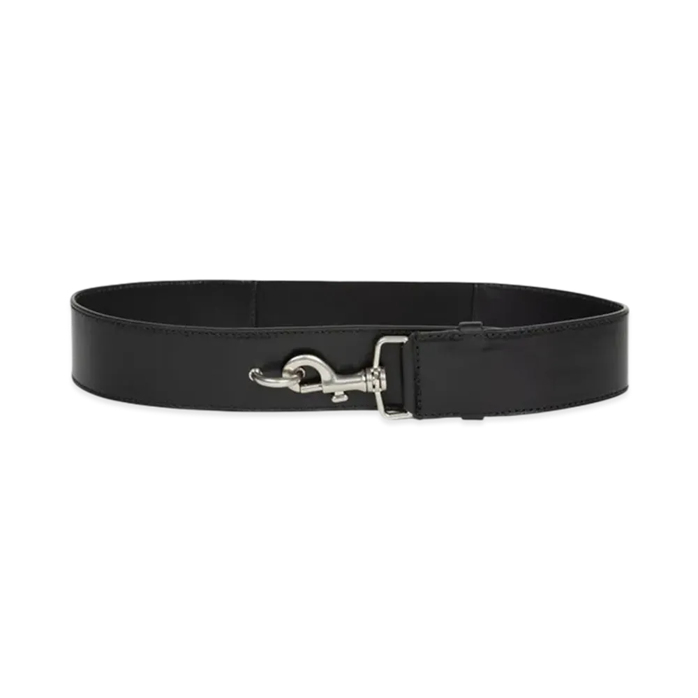 DRIES VAN NOTEN Elasticated Leather Belt "Black"