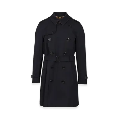 Burberry "The Kensington" Medium Trench "Blue"