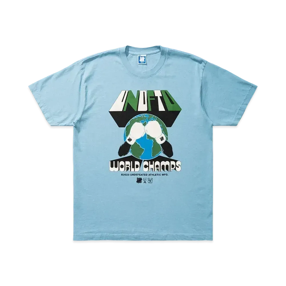 UNDEFEATED WORLD CHAMPS S/S TEE - 80179 "Light Blue"