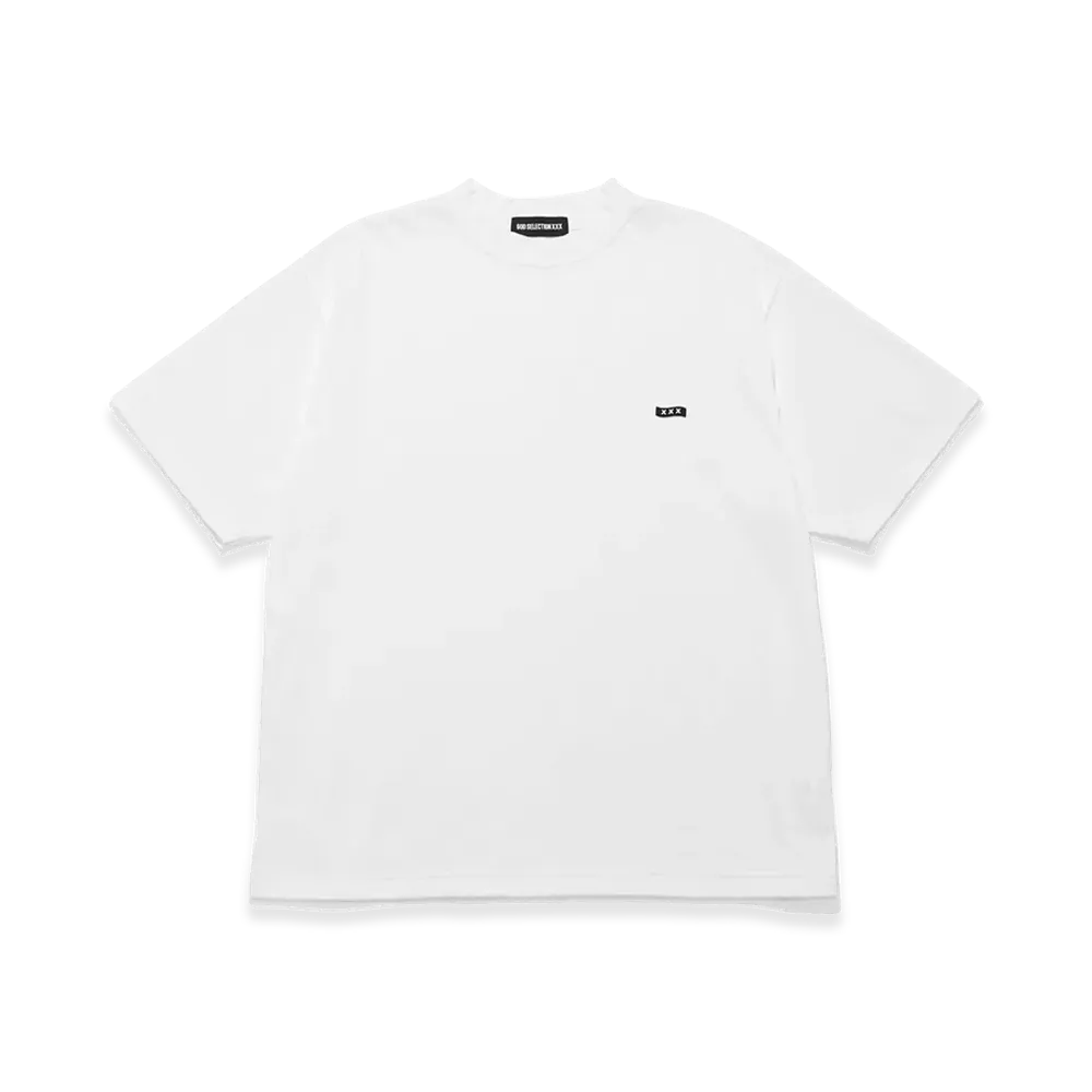GOD SELECTION XXX Mini Box Logo Mock Neck Tee GX-S26-CS-09 "White"