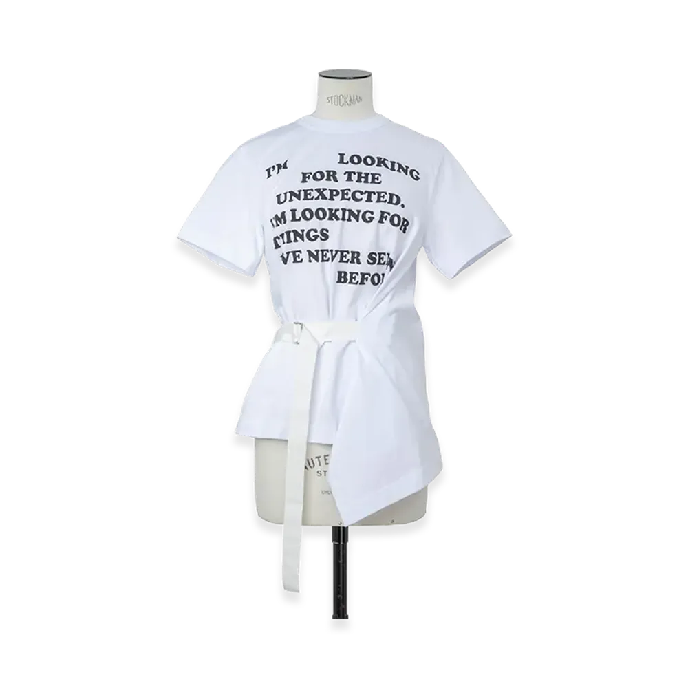 sacai Women's Graphic Print T-Shirt "White"