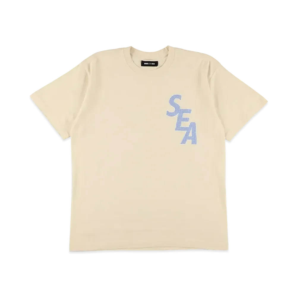 WIND AND SEA Logo Stitch S/S Tee "Ivory"
