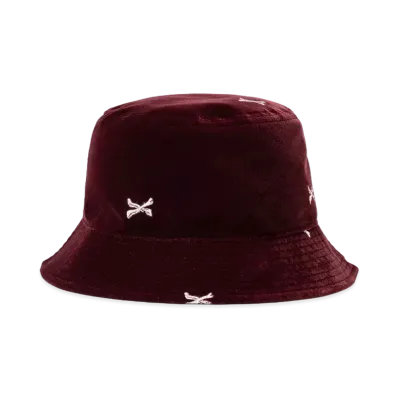 WTAPS Bucket 04 / Hat / Poly. Velvet. Textile "Burgundy"