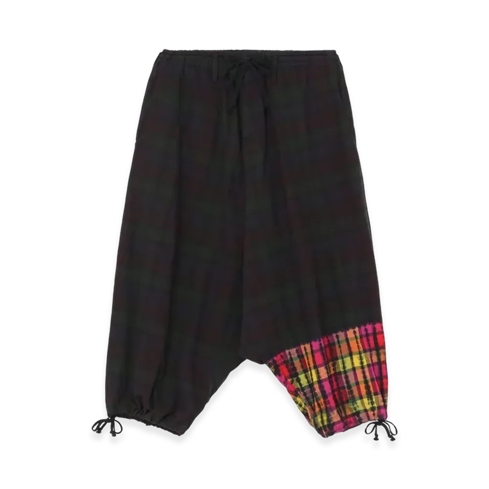 S'YTE Indian Madras Check Tie-Die Balloon Saruel Pants "Yellow"