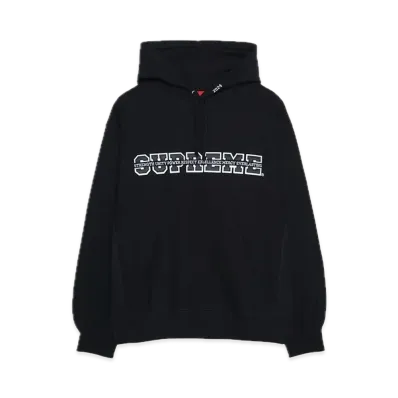 Supreme Collegiate Acronym Hooded Sweatshirt "Black"