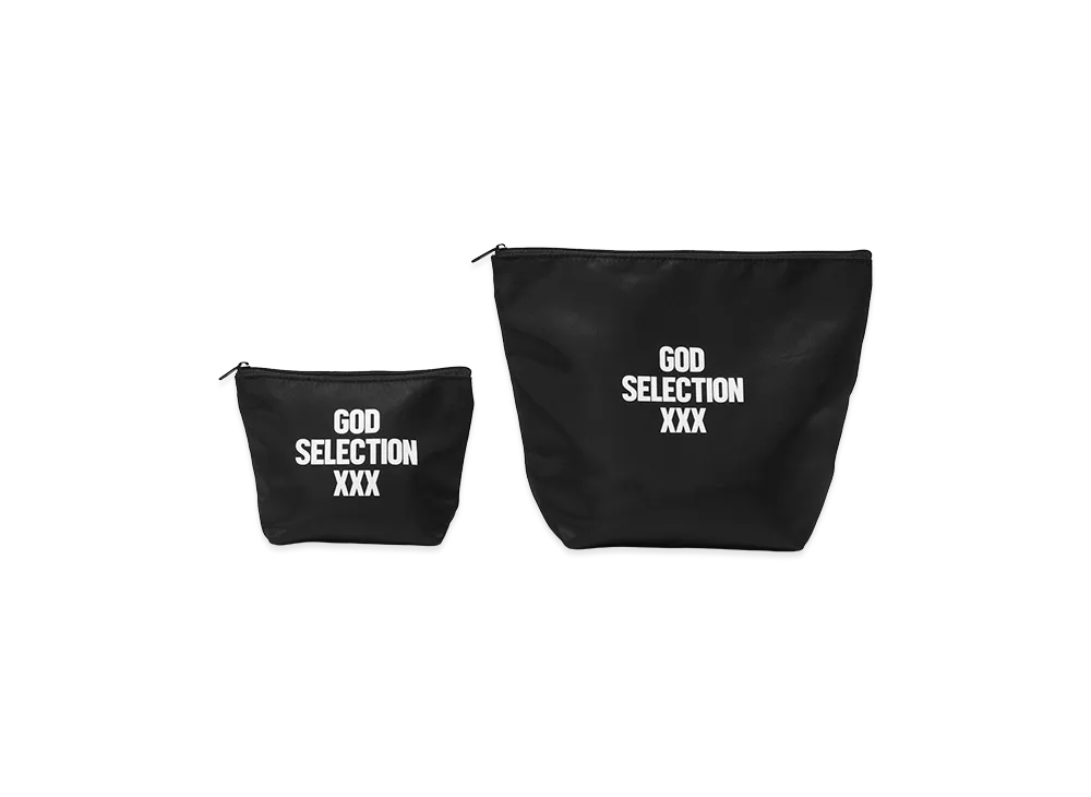 GOD SELECTION XXX Logo Pouch Set (Set of 2) GX-S26-GD-06 "Black"