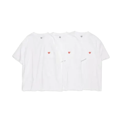 HUMAN MADE 3-Pack Pocket T-Shirt Set "White"