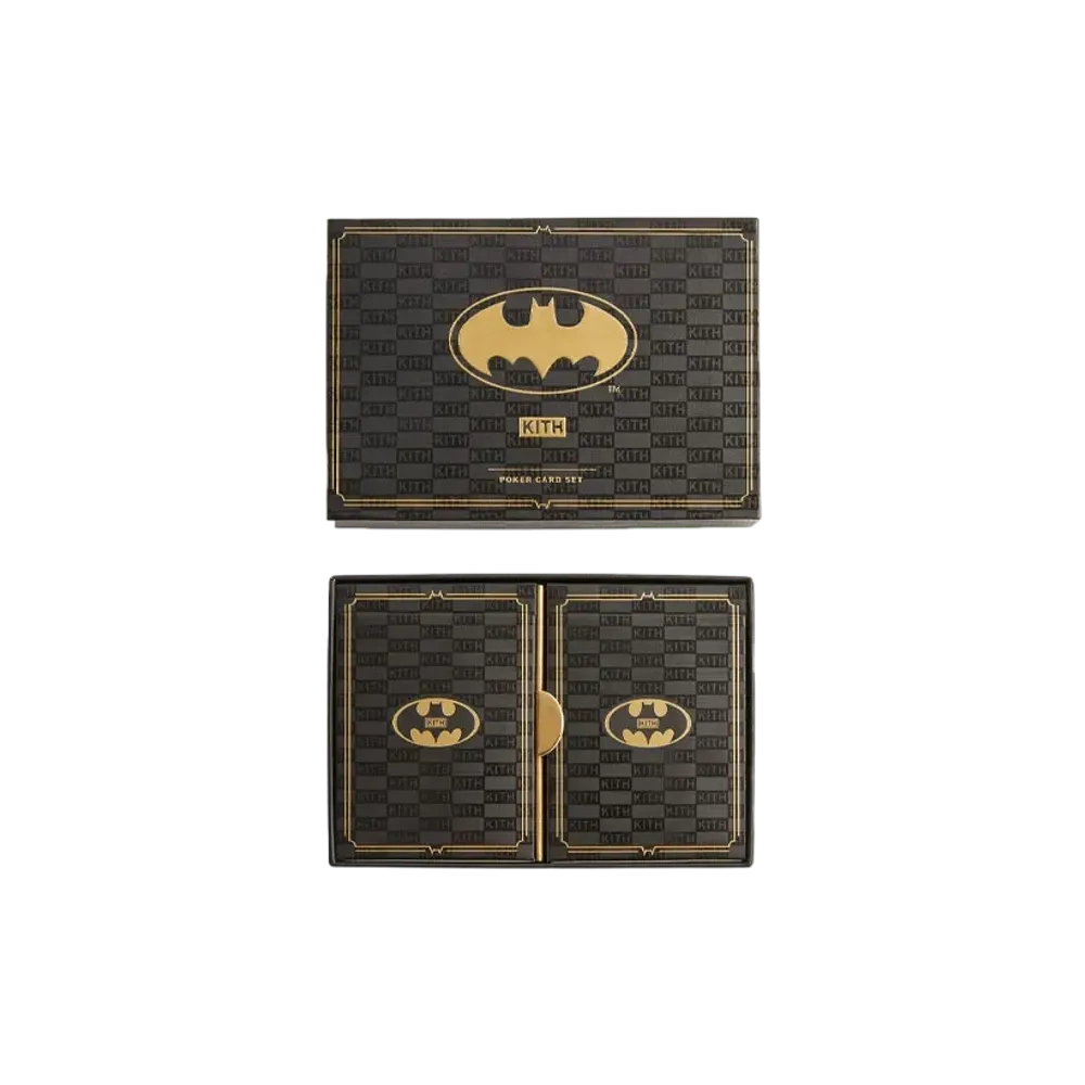 Kith x Batman Two Pack Poker Card Set "Black"