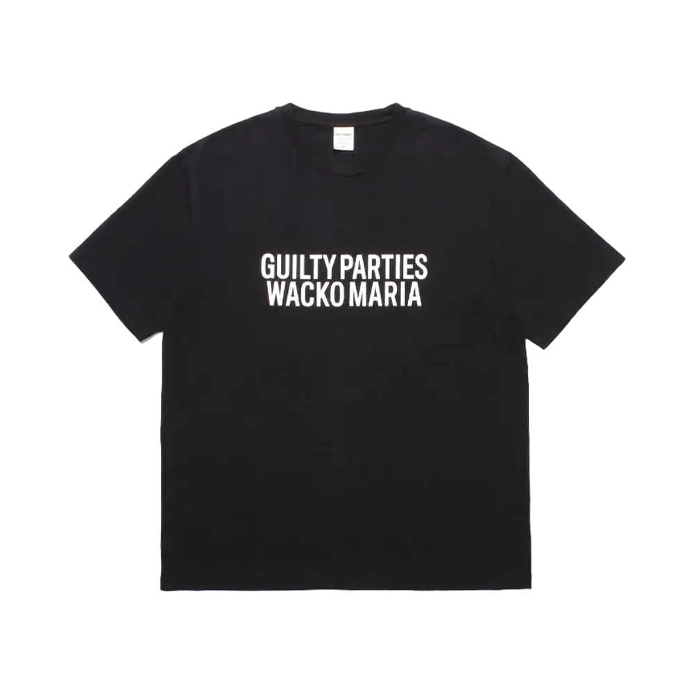 WACKO MARIA Washed Heavy Weight T-Shirt "Black"