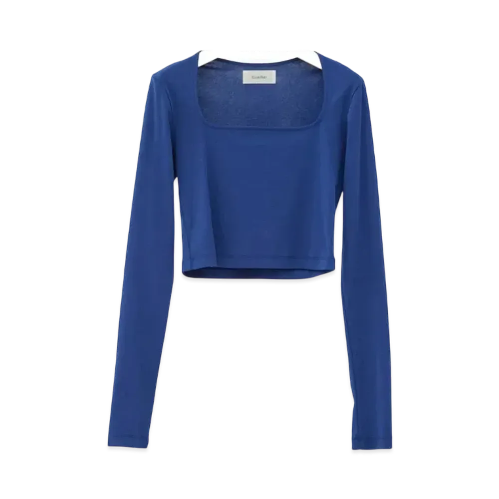 Ernie Palo Square neck Rib L/S "Navy"