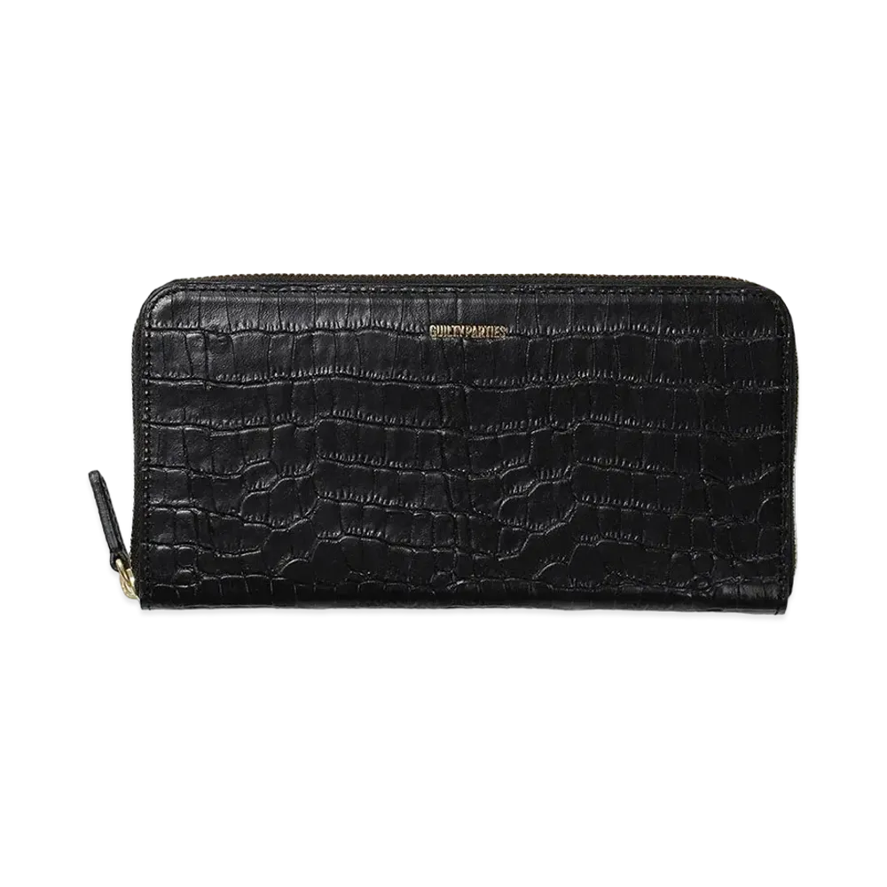 WACKO MARIA x SPEAKEASY / Round Zip Long Wallet "Black"