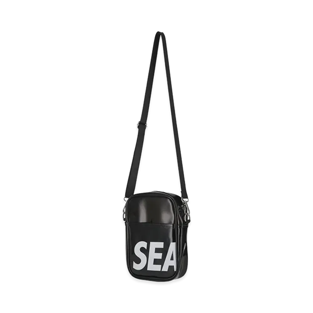 WIND AND SEA x BRIEFING GOLF Clear Logo Shoulder Bag "Black"