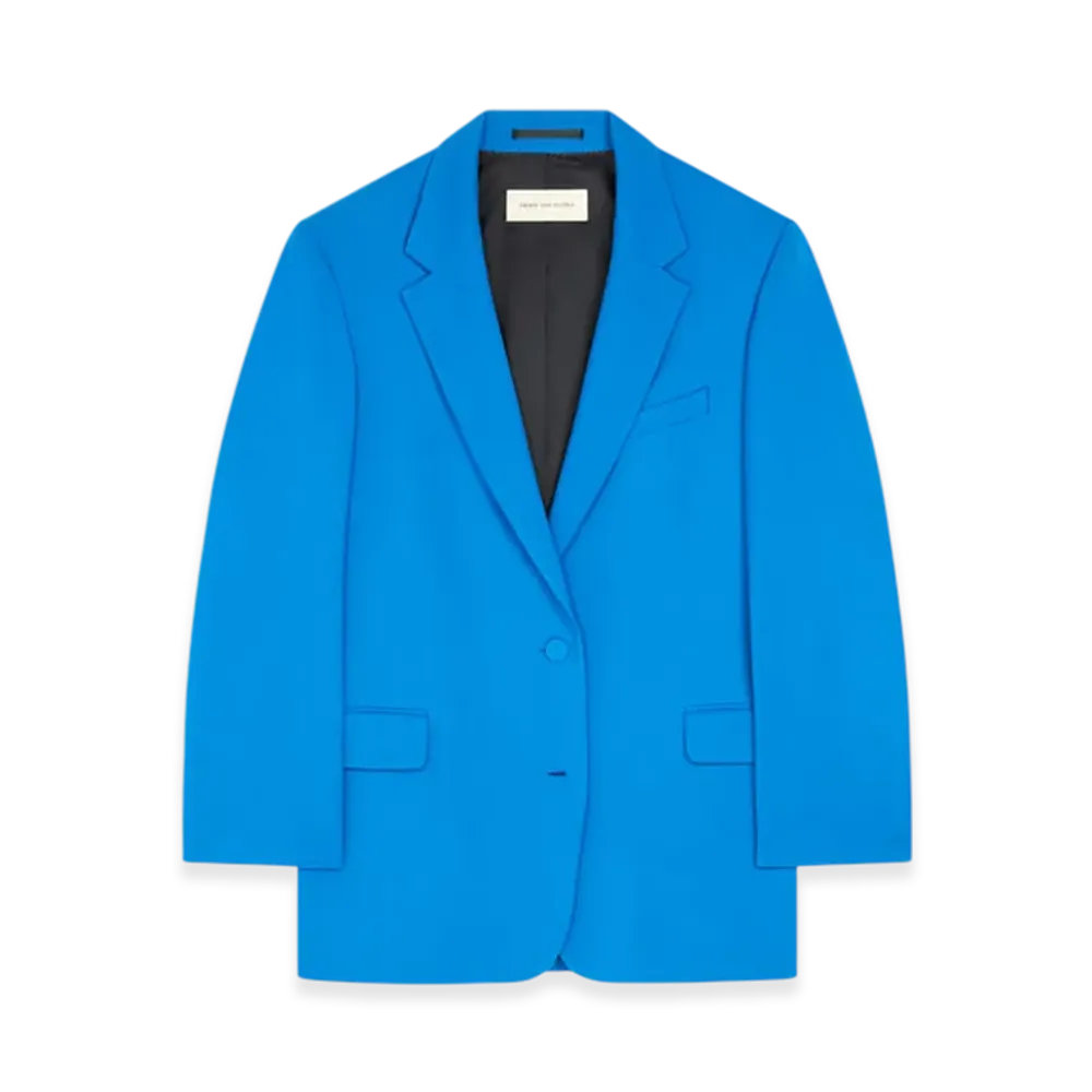 DRIES VAN NOTEN Women's Wool Blazer "Blue"