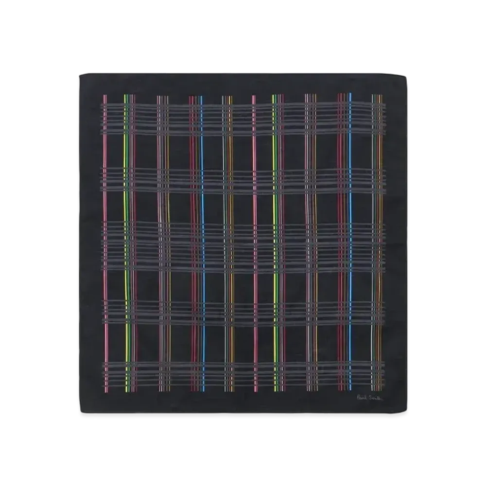 Paul Smith Multi Check Handkerchief "Black"