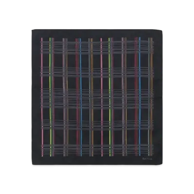 Paul Smith Multi Check Handkerchief "Black"