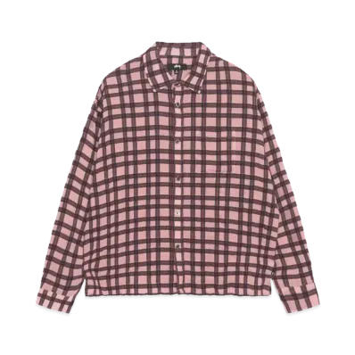 Stussy Sonoma Plaid Shirt "Pink"