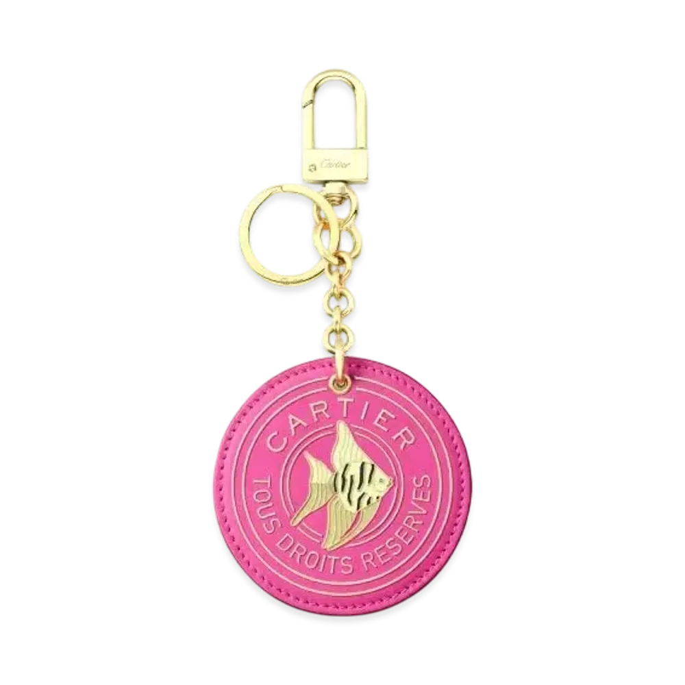 Cartier Round Keyring, Cartier Characters "Fuchsia"