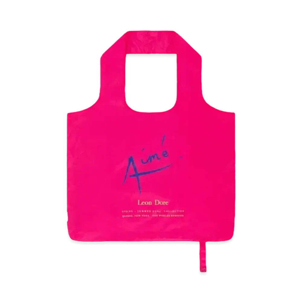 Aime Leon Dore Packable Logo Tote "Pink"