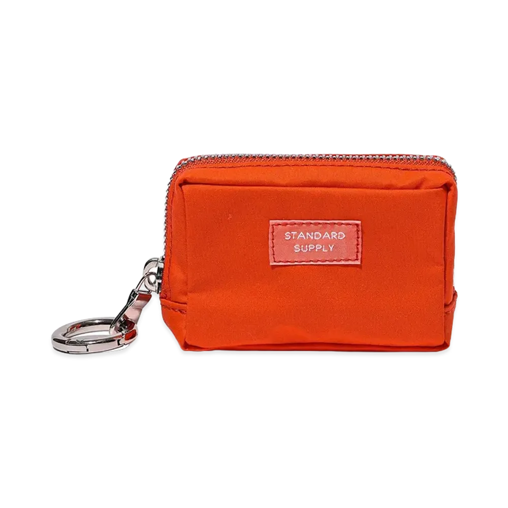 bPr BEAMS x STANDARD SUPPLY Square Charm Pouch "Beams Orange"
