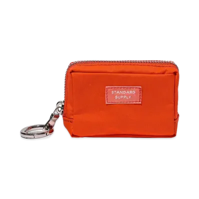 bPr BEAMS x STANDARD SUPPLY Square Charm Pouch "Beams Orange"