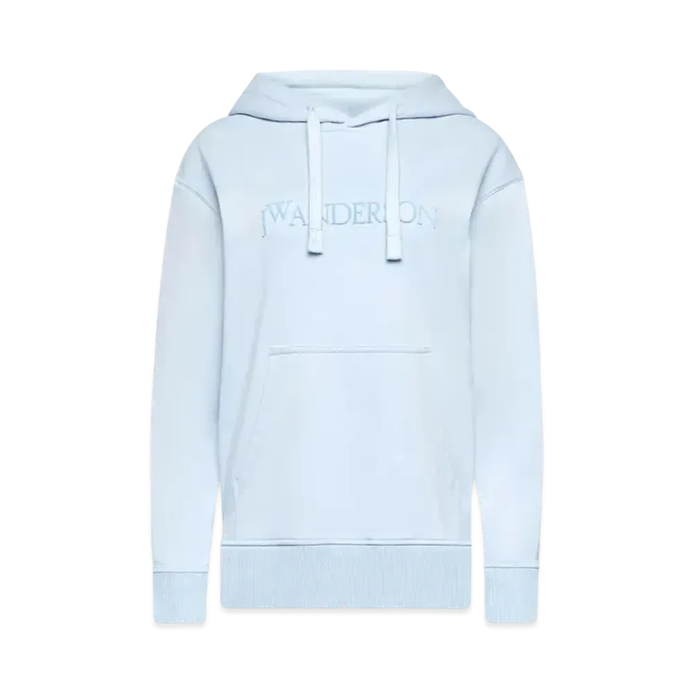 JW ANDERSON Logo Embroidered Hoodie "Blue"