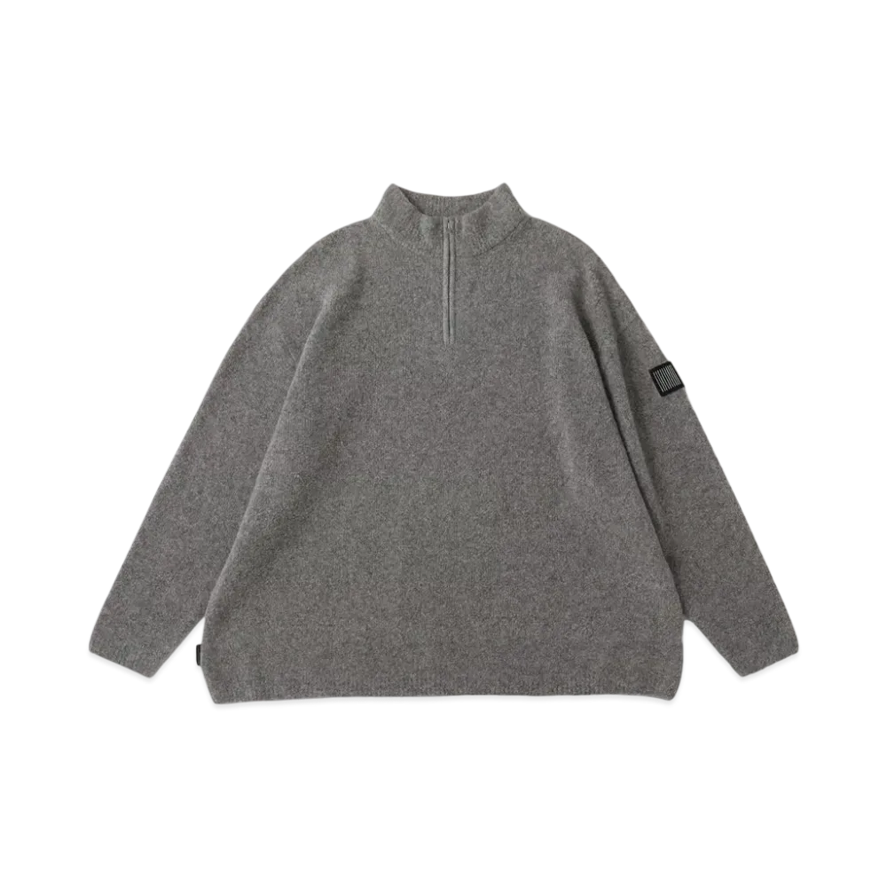 S.F.C Half Zip Knit "Grey Mix"