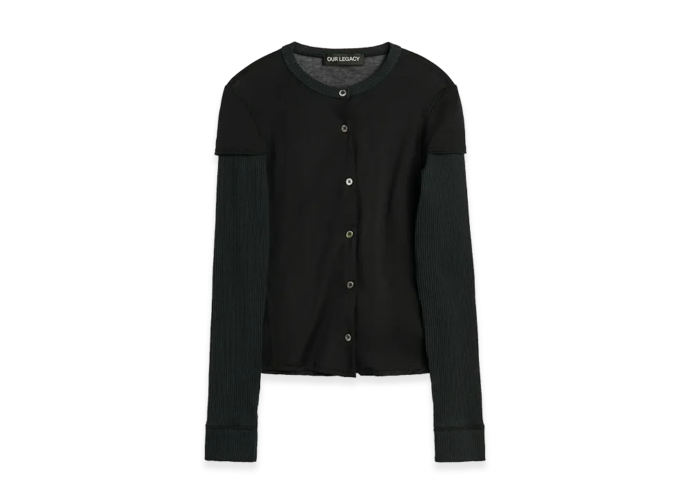 OUR LEGACY Women's Heat Longsleeve "Black Stocking Jersey"