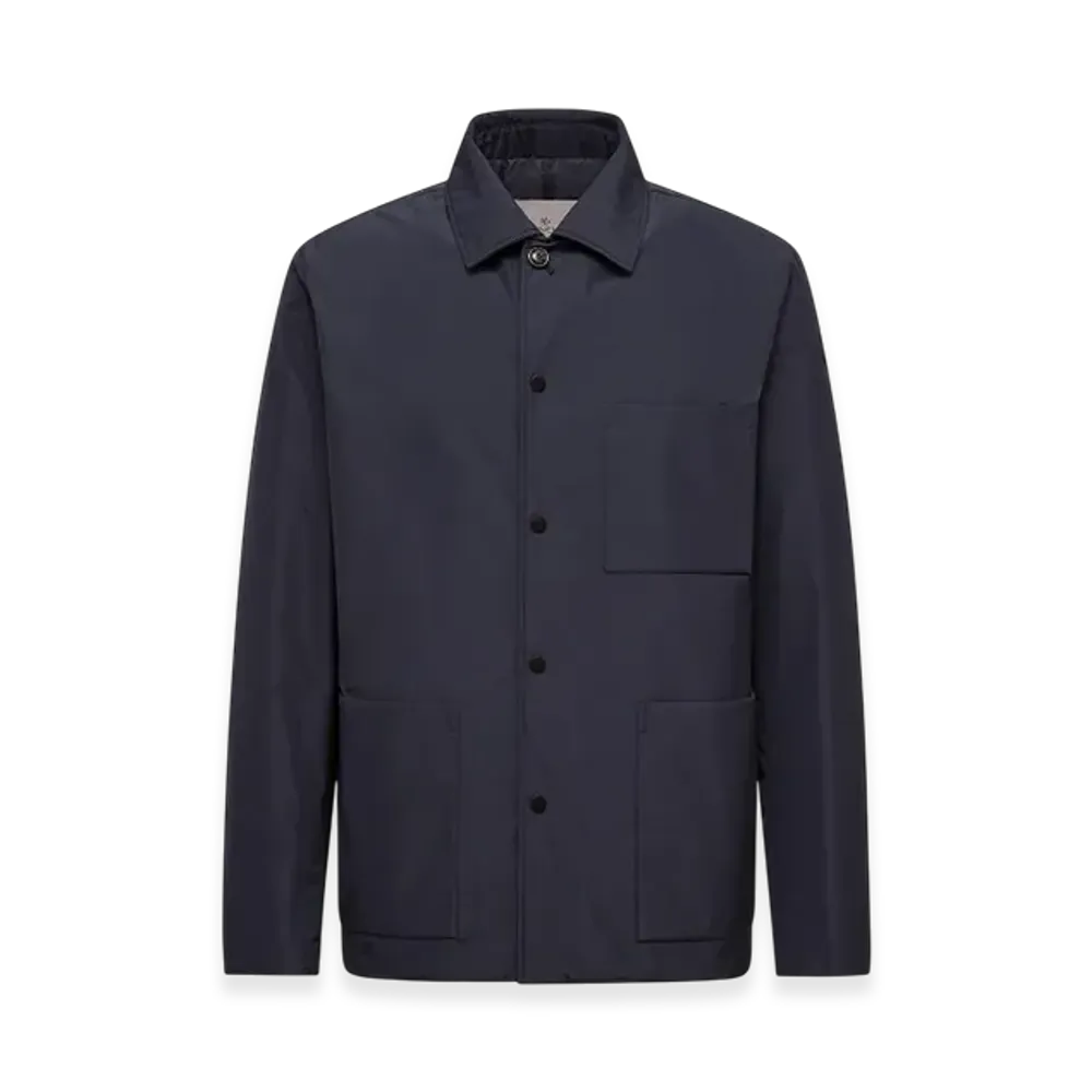MONCLER Cougourde Down Shirt Jacket "Royal"