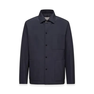 MONCLER Cougourde Down Shirt Jacket "Royal"