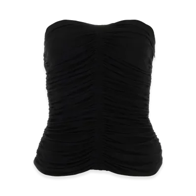 Saint Laurent Women's Viscose Top "Black"