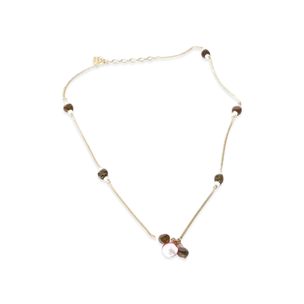 MIUMIU Metal Necklace "Gold/Bronzite"
